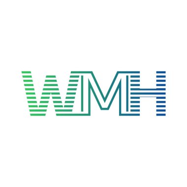 Modern WMH Logo Tasarımı. İş Kimliği için WMH Minimalist, Profesyonel ve Çok Yönlü Markalaştırma Simgesi