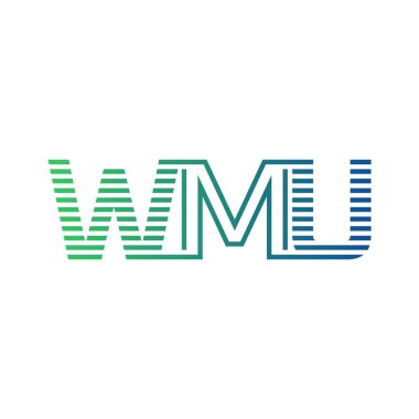 Modern WMU Logo Tasarımı. WMU Minimalist, Profesyonel ve Çok Yönlü İşletme Kimliği Simgesi