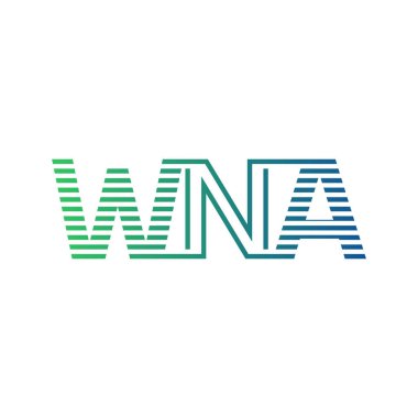 Modern WNA Logo Tasarımı. İş Kimliği için WNA Minimalist, Profesyonel ve Çok Yönlü Markalaştırma Simgesi