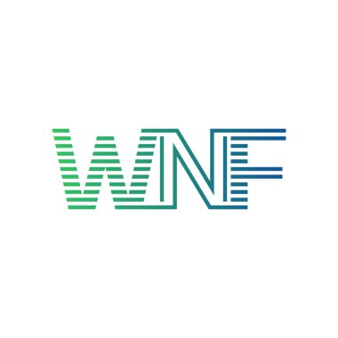 Modern WNF Logo Tasarımı. İş Kimliği için WNF Minimalist, Profesyonel ve Çok Yönlü Markalaştırma Simgesi