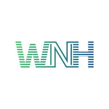 Modern WNH Logo Tasarımı. İş Kimliği için WNH Minimalist, Profesyonel ve Çok Yönlü Markalaştırma Simgesi