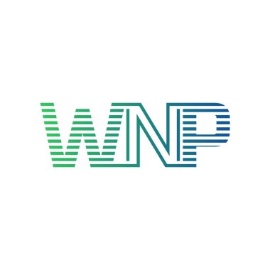 Modern WNP Logo Tasarımı. İş Kimliği için WNP Minimalist, Profesyonel ve Çok Yönlü Markalaştırma Simgesi