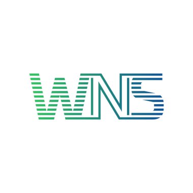 Modern WNS Logo Tasarımı. İş Kimliği için WNS Minimalist, Profesyonel ve Çok Yönlü Markalaştırma Simgesi