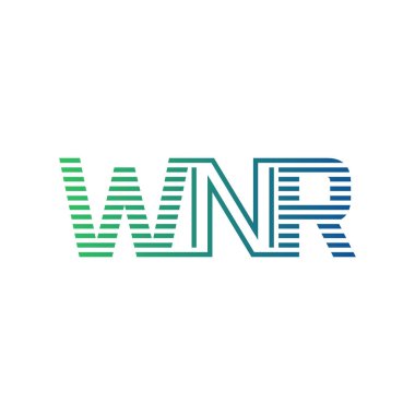 Modern WNR Logo Tasarımı. İş Kimliği İçin WNR Minimalist, Profesyonel ve Çok Yönlü Markalaştırma Simgesi