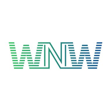 Modern WNW Logo Tasarımı. İş Kimliği için WNW Minimalist, Profesyonel ve Çok Yönlü Markalaştırma Simgesi