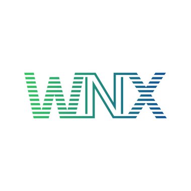 Modern WNX Logo Tasarımı. İş Kimliği için WNX Minimalist, Profesyonel ve Çok Yönlü Markalaştırma Simgesi
