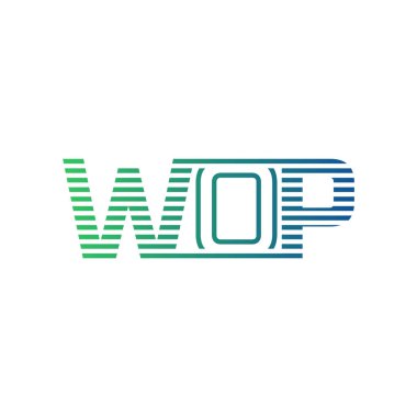 Modern WOP Logo Design. Letter WOP Minimalist, Professional, and Versatile Branding Icon for Business Identity clipart