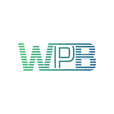 Modern WPB Logo Tasarımı. İş Kimliği için WPB Minimalist, Profesyonel ve Çok Yönlü Markalaştırma Simgesi
