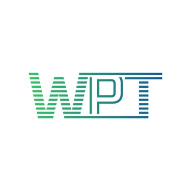 Modern WPT Logo Tasarımı. İş Kimliği için WPT Minimalist, Profesyonel ve Çok Yönlü Markalaştırma Simgesi