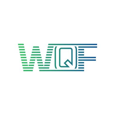Modern WQF Logo Tasarımı. İş Kimliği için WQF Minimalist, Profesyonel ve Çok Yönlü Markalaştırma Simgesi