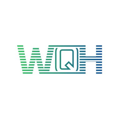 Modern WQH Logo Tasarımı. İş Kimliği için WQH Minimalist, Profesyonel ve Çok Yönlü Markalaştırma Simgesi