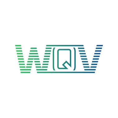 Modern WQV Logo Tasarımı. İş Kimliği için WQV Minimalist, Profesyonel ve Çok Yönlü Markalaştırma Simgesi