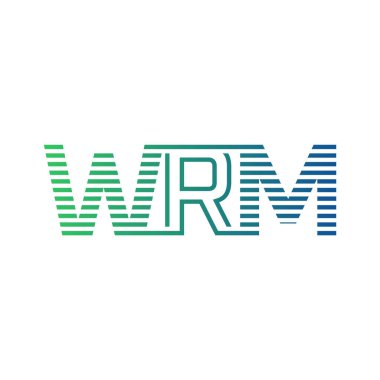 Modern WRM Logo Tasarımı. İş Kimliği için WRM Minimalist, Profesyonel ve Çok Yönlü Markalaştırma Simgesi