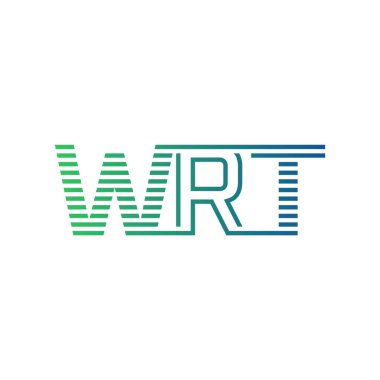 Modern WRT Logo Tasarımı. İş Kimliği için WRT Minimalist, Profesyonel ve Çok Yönlü Markalaştırma Simgesi