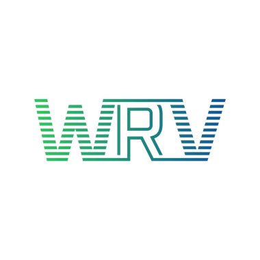 Modern WRV Logo Tasarımı. WRV Minimalist, Profesyonel ve İşletme Kimliği İçin Çok Yönlü Markalaştırma Simgesi