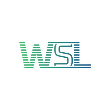 Modern WSL Logo Tasarımı. İş Kimliği için WSL Minimalist, Profesyonel ve Çok Yönlü Markalaştırma Simgesi