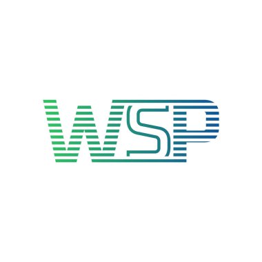 Modern WSP Logo Tasarımı. İş Kimliği için WSP Minimalist, Profesyonel ve Çok Yönlü Markalaştırma Simgesi