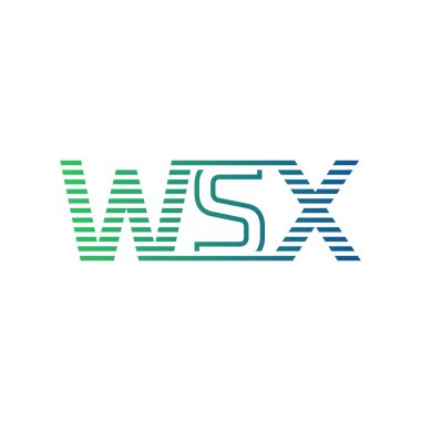 Modern WSX Logo Tasarımı. İş Kimliği için WSX Minimalist, Profesyonel ve Çok Yönlü Markalaştırma Simgesi