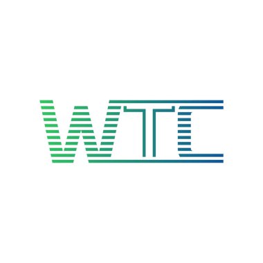 Modern WTC Logo Tasarımı. WTC Minimalist, Profesyonel ve Çok Yönlü İşletme Kimliği Simgesi
