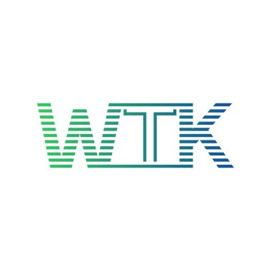 Modern WTK Logo Tasarımı. İş Kimliği İçin WTK Minimalist, Profesyonel ve Çok Yönlü Markalaştırma Simgesi