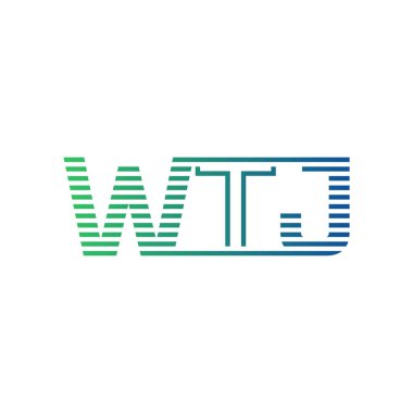 Modern WTJ Logo Tasarımı. WTJ Minimalist, Profesyonel ve Çok Yönlü İşletme Kimliği Simgesi
