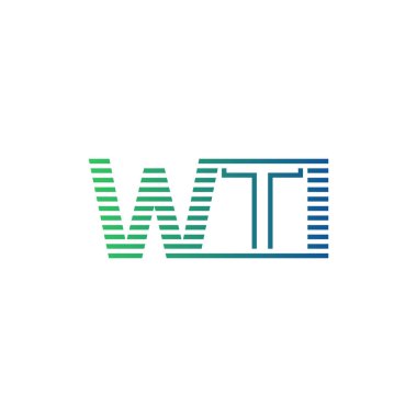 Modern WTI Logo Tasarımı. WTI Minimalist, Profesyonel ve Çok Yönlü İşletme Kimliği Simgesi
