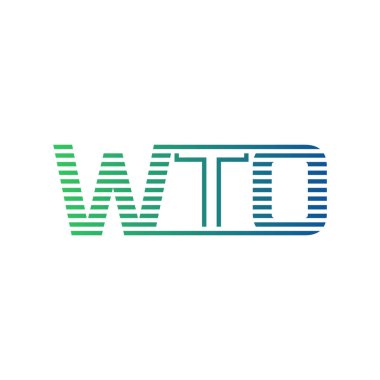 Modern WTO Logo Tasarımı. İş Kimliği için WTO Minimalist, Profesyonel ve Çok Yönlü Markalaştırma Simgesi