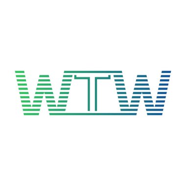 Modern WTW Logo Tasarımı. WTW Minimalist, Profesyonel ve Çok Yönlü İşletme Kimliği Simgesi
