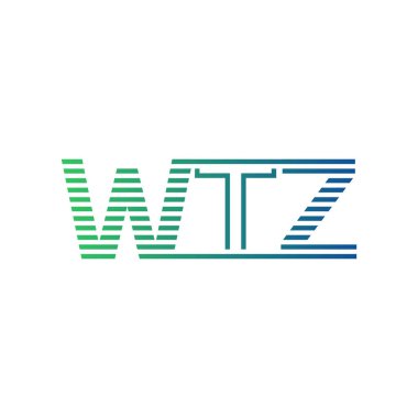 Modern WTZ Logo Tasarımı. WTZ Harfi Minimalist, Profesyonel ve İşletme Kimliği İçin Çok Yönlü Marka Simgesi