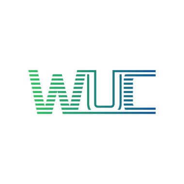 Modern WUC Logo Tasarımı. Harf WUC İş Kimliği Minimalist, Profesyonel ve Çok Yönlü Markalaştırma Simgesi