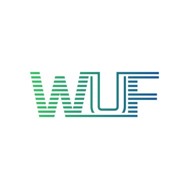 Modern WUF Logo Tasarımı. İş Kimliği için WUF Minimalist, Profesyonel ve Çok Yönlü Markalaştırma Simgesi