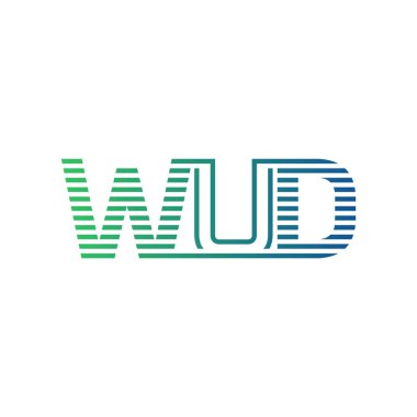 Modern WUD Logo Tasarımı. Harf WUD İş Kimliği Minimalist, Profesyonel ve Çok Yönlü Markalaştırma Simgesi