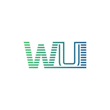 Modern WUI Logo Tasarımı. WUI Minimalist, Profesyonel ve İşletme Kimliği İçin Çok Yönlü Markalaştırma Simgesi