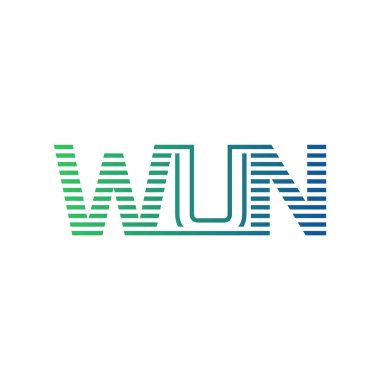 Modern WUN Logo Tasarımı. İş Kimliği İçin WUN Minimalist, Profesyonel ve Çok Yönlü Markalaştırma Simgesi