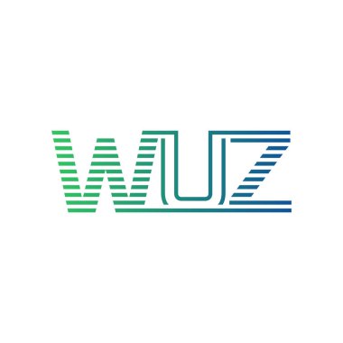 Modern WUZ Logo Tasarımı. WUZ Mektubu İş Kimliği Minimalist, Profesyonel ve Çok Yönlü Markalaştırma Simgesi