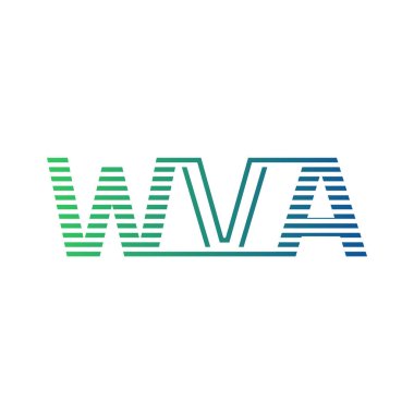 Modern WVA Logo Tasarımı. Harf WVA İş Kimliği Minimalist, Profesyonel ve Çok Yönlü Markalaştırma Simgesi