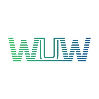 Modern WUW Logo Tasarımı. WUW Harfi Minimalist, Profesyonel ve İşletme Kimliği İçin Çok Yönlü Markalaşma Simgesi