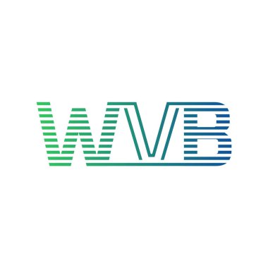 Modern WVB Logo Tasarımı. İş Kimliği için WVB Minimalist, Profesyonel ve Çok Yönlü Markalaştırma Simgesi