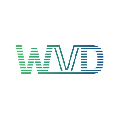 Modern WVD Logo Tasarımı. İş Kimliği için WVD Minimalist, Profesyonel ve Çok Yönlü Markalaştırma Simgesi