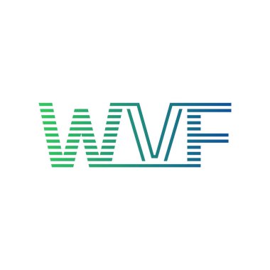 Modern WVF Logo Tasarımı. İş Kimliği için WVF Minimalist, Profesyonel ve Çok Yönlü Markalaştırma Simgesi