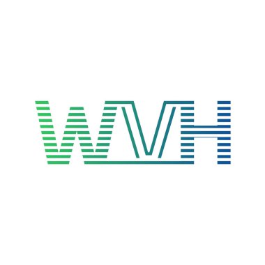Modern WVH Logo Tasarımı. İş Kimliği için WVH Minimalist, Profesyonel ve Çok Yönlü Markalaştırma Simgesi