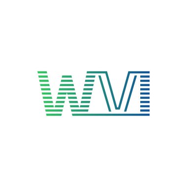 Modern WVI Logo Tasarımı. Dünya Savaşı Harfi Minimalist, Profesyonel ve İşletme Kimliği İçin Çok Yönlü Markalaşma Simgesi