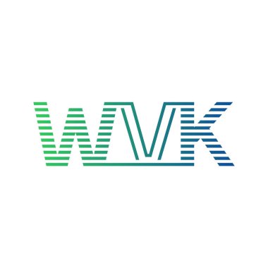Modern WVK Logo Tasarımı. İş Kimliği için WVK Minimalist, Profesyonel ve Çok Yönlü Markalaştırma Simgesi