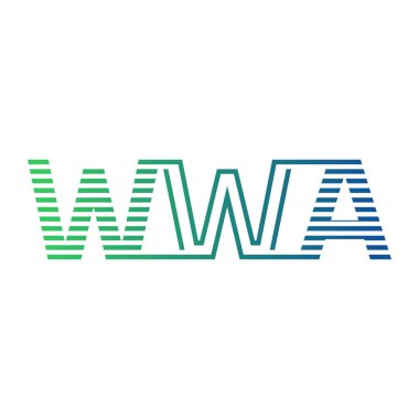 Modern WWA Logo Tasarımı. Harf WWA İş Kimliği Minimalist, Profesyonel ve Çok Yönlü Markalaştırma Simgesi