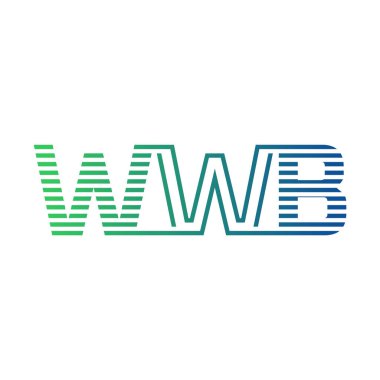 Modern WWB Logo Tasarımı. İş Kimliği için WWB Minimalist, Profesyonel ve Çok Yönlü Markalaştırma Simgesi