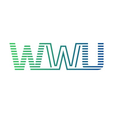 Modern WWU Logo Tasarımı. İş Kimliği için WWU Minimalist, Profesyonel ve Çok Yönlü Marka Simgesi