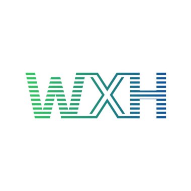 Modern WXH Logo Tasarımı. İş Kimliği için WXH Minimalist, Profesyonel ve Çok Yönlü Markalaştırma Simgesi