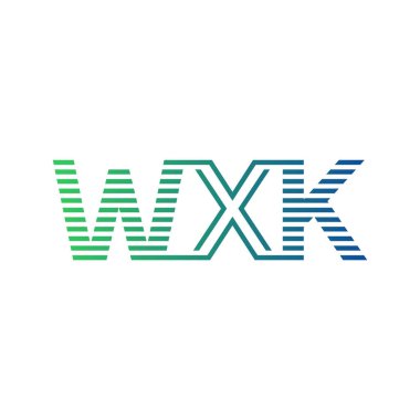 Modern WXK Logo Tasarımı. İş Kimliği için WXK Minimalist, Profesyonel ve Çok Yönlü Markalaştırma Simgesi