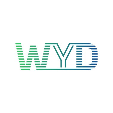 Modern WYD Logo Tasarımı. İş Kimliği için WYD Minimalist, Profesyonel ve Çok Yönlü Markalaştırma Simgesi