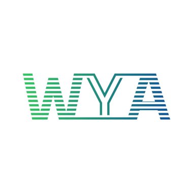 Modern WYA Logo Tasarımı. İş Kimliği için WYA Minimalist, Profesyonel ve Çok Yönlü Markalaştırma Simgesi